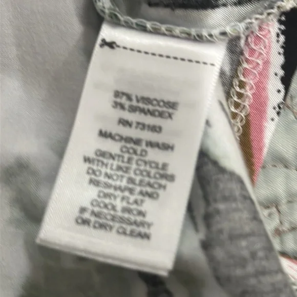 Cupio Sz S short sleeve multicolor palm print maxi NWT - Picture 4 of 6